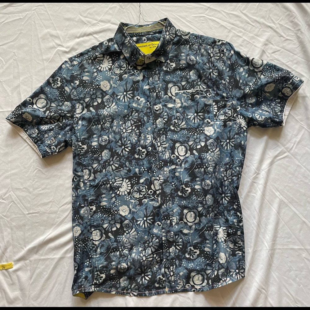 Blue Descendant of Thieves Button Up Tee